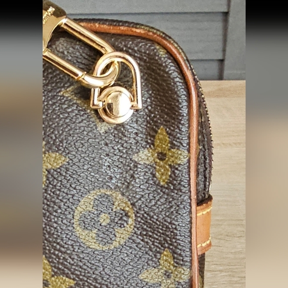 Authentic LOUIS VUITTON Monogram Pochette Marly Bandouliere Crossbody - Picture 7 of 11